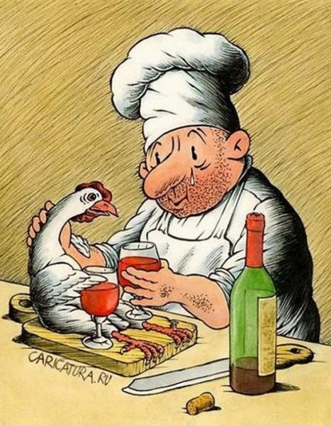 Повар карикатура