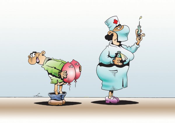 Вакцинация карикатура