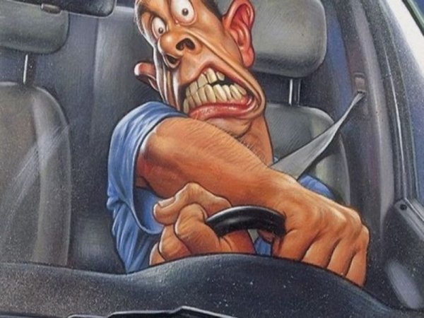 Смешной водитель