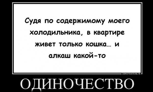 Демотиваторы про одиночество