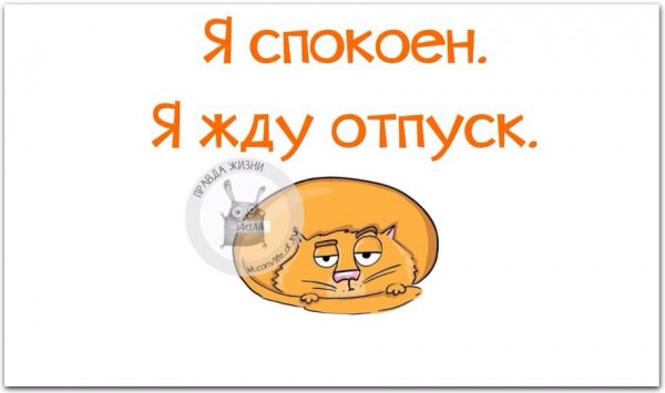 Ну все я в отпуске