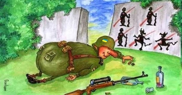 Карикатуры на армейскую тему