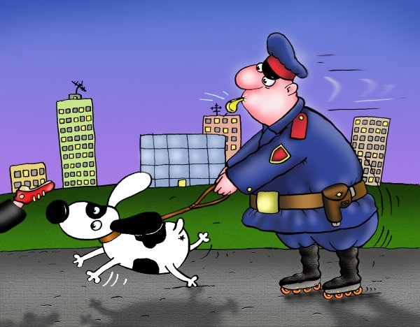 Милиционер карикатура