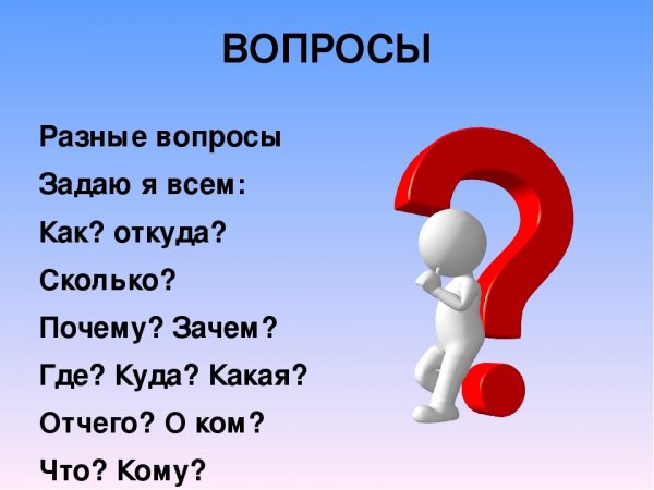 Вопросы разные вопросы