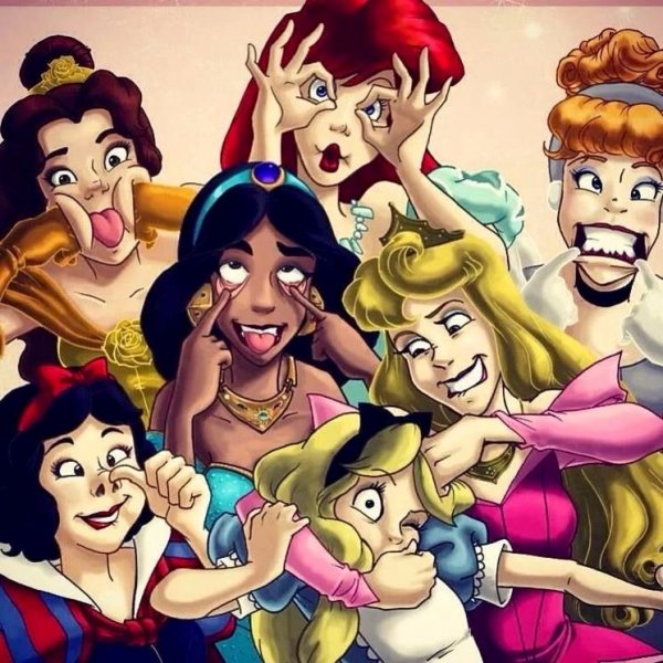 Смешные Диснеевские принцессы