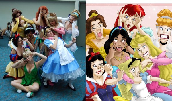 Смешные Диснеевские принцессы