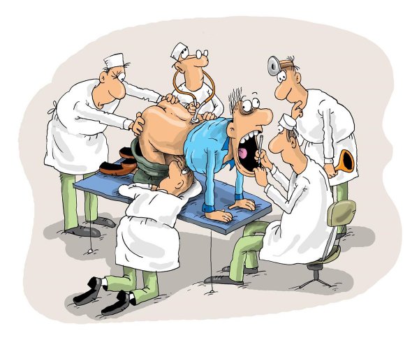 Врач и пациент карикатура