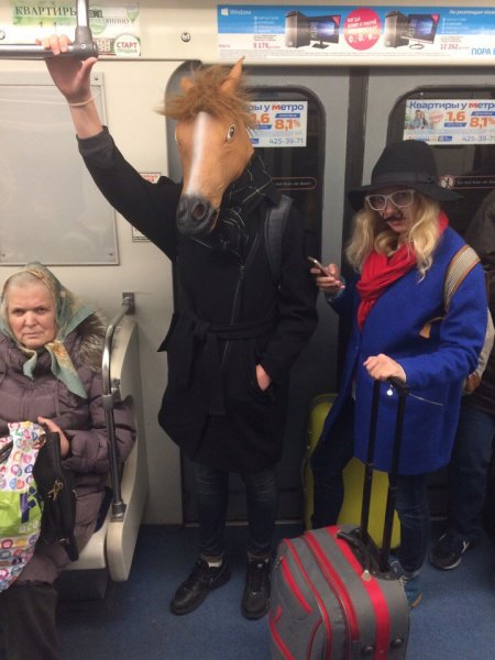 Смешные люди в метро