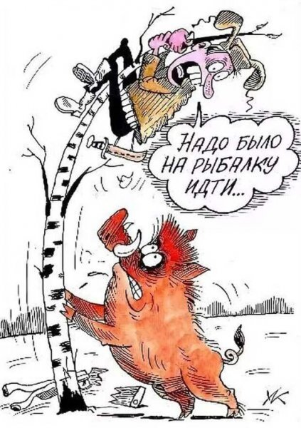 Карикатуры про охоту