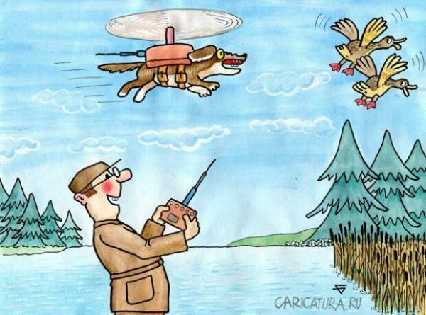 Карикатуры про охоту