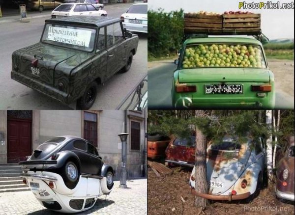 Машина на машине прикол