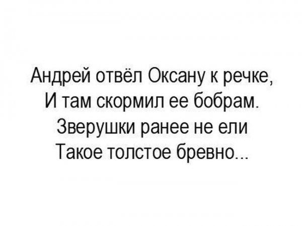 Стих про Андрея смешной