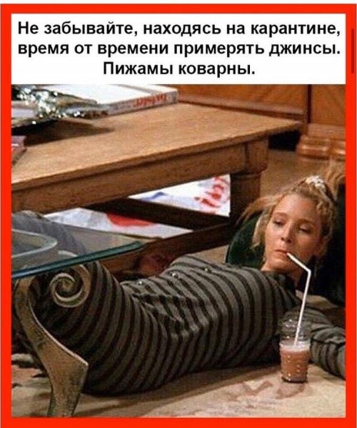 Женщина на карантине прикол