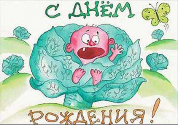 Открытки с днём рождения с юмором