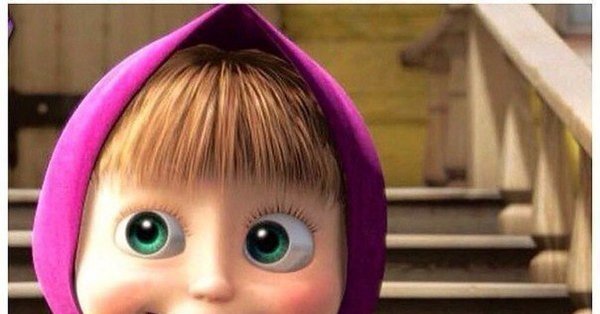 Макияж Маши из мультика Маша и медведь