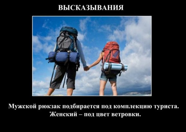 Поход рюкзак юмор