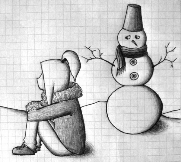 Рисунки карандашом прикольные