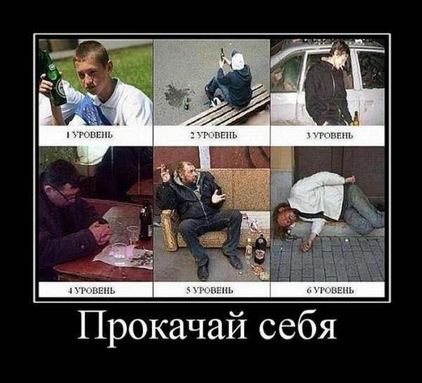 Демотиваторы про алкоголиков