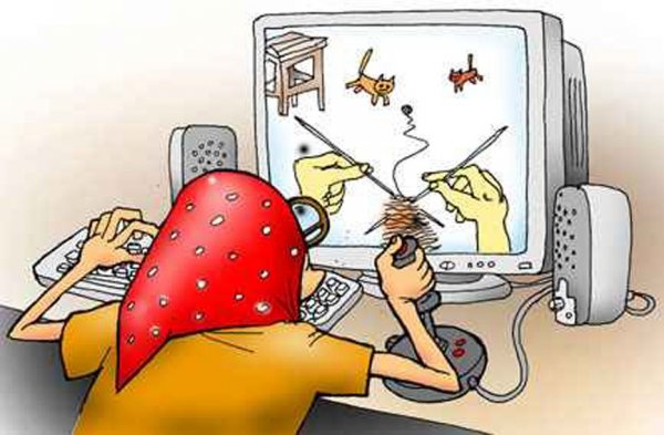 Интернет зависимость карикатура