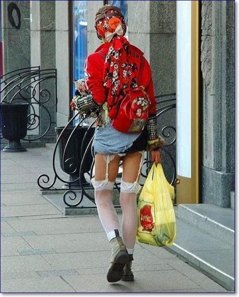 Странные Наряды людей на улице