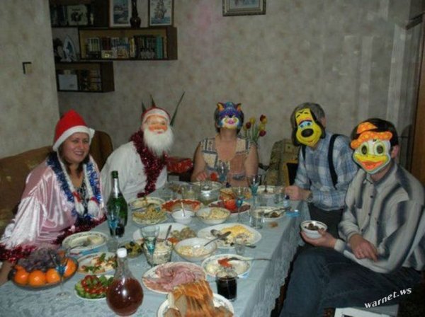 Новый год в России смешные