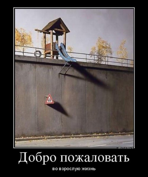 Добро пожаловать демотиватор