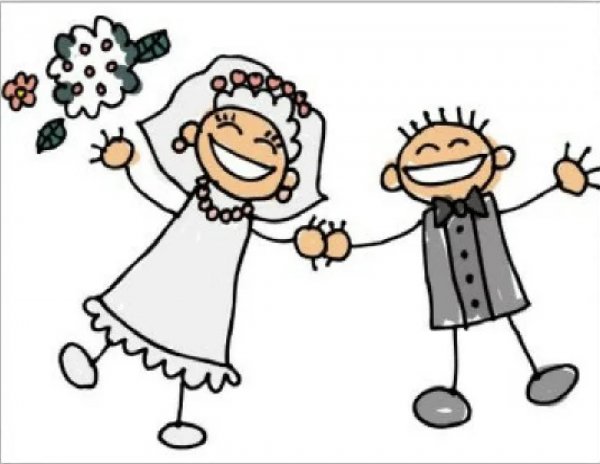 Свадебные картинки Веселые