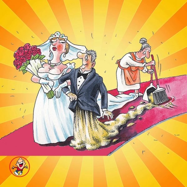 Жених и невеста карикатура