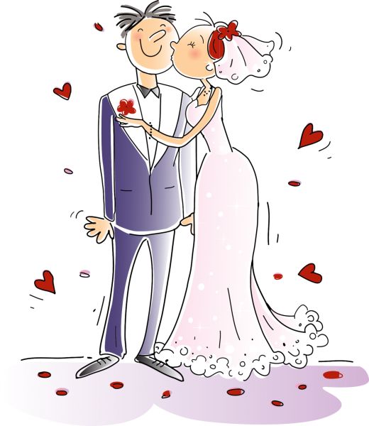 Веселые молодожены