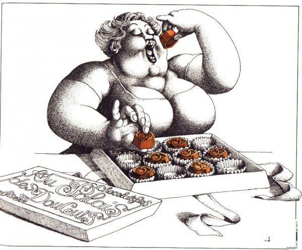 Жрет карикатура