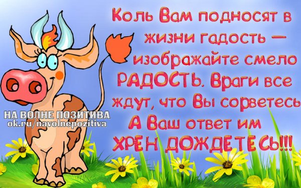 Позитивные стишки для поднятия настроения