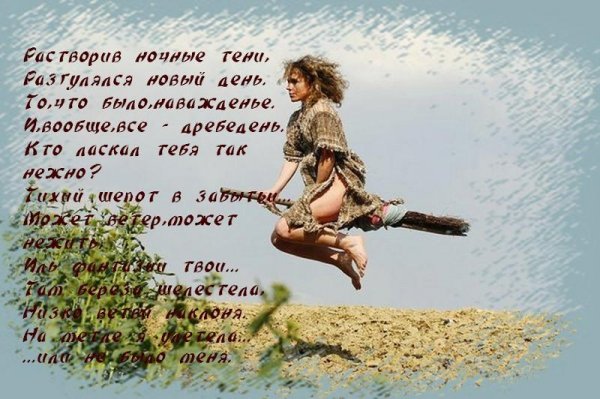 Женщина на метле стихи