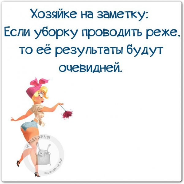 Афоризмы про уборку