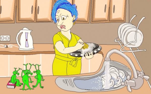 Кухня карикатура