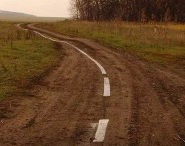 Наезженная грунтовая дорога