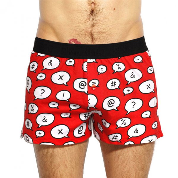 Мужские трусы Pink Hero синие в белый горошек ph1257-1