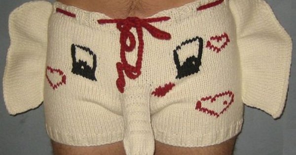 Вязаные мужские трусы