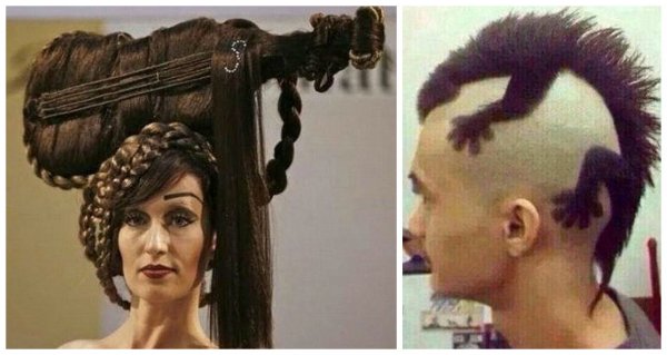 Необычные прически
