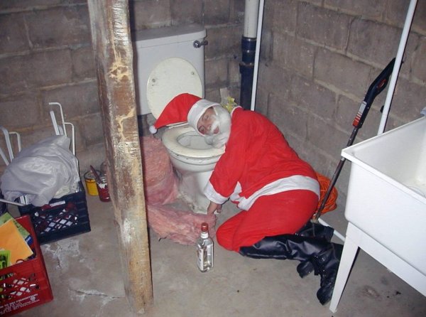 Пьяный дед Мороз
