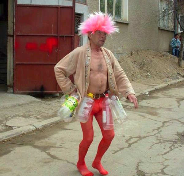 Красивый бомж