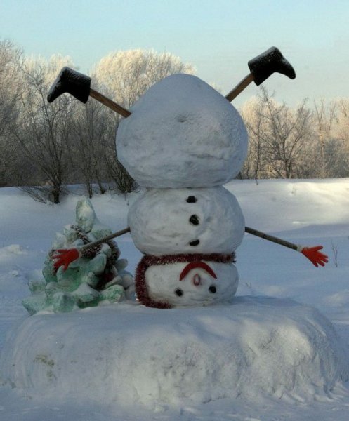 Ржачные картинки про снеговиков (48 фото)