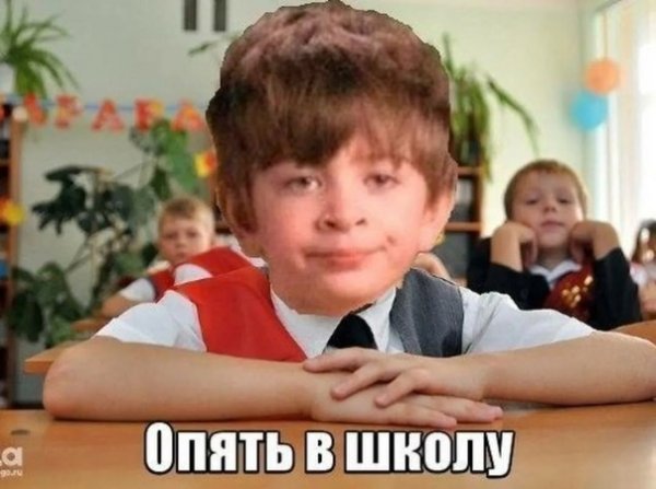 Мем школа школьник