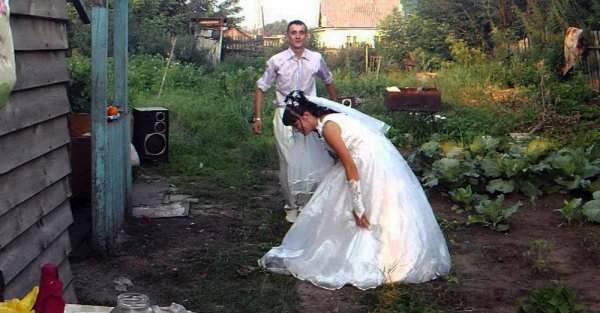 Веселая свадьба в деревне
