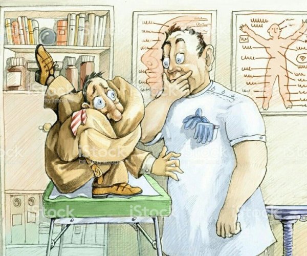 Мануальный терапевт карикатура