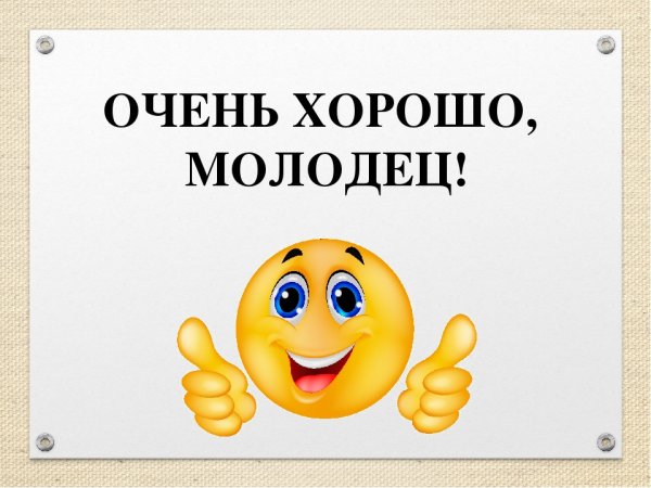 Отлично молодец