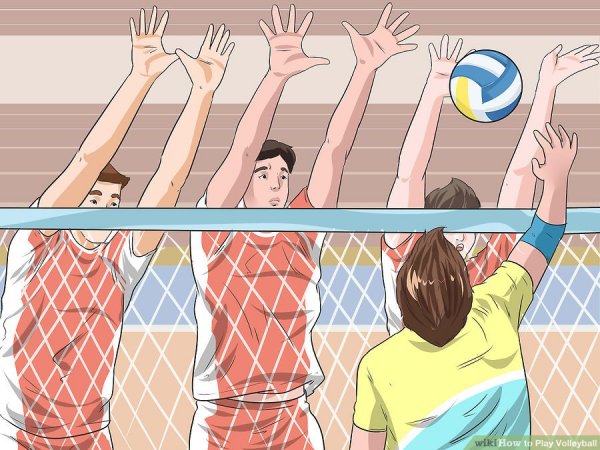 Волейболист карикатура