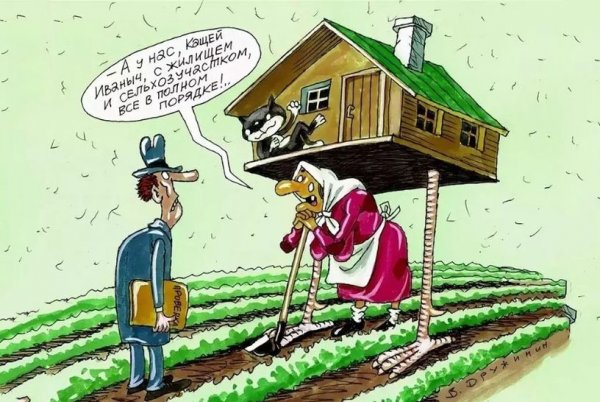 Дача карикатура