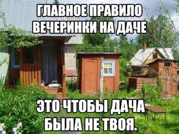 Приколы про дачу смешные