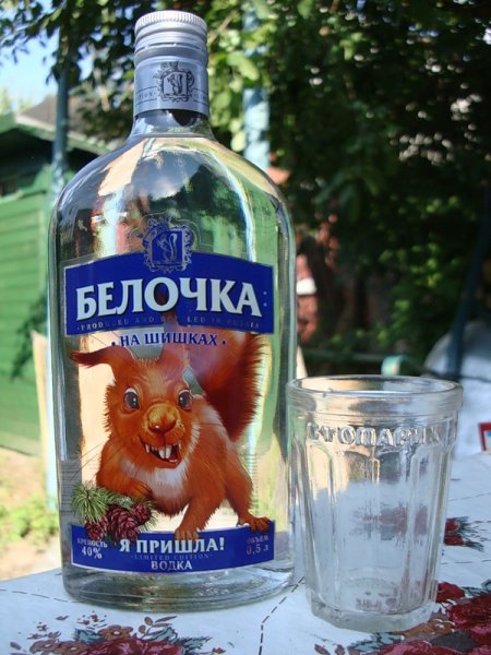 Прикольные бутылки водки