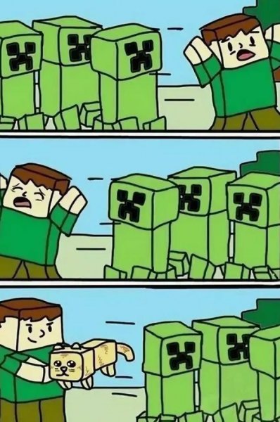 Мемы про майнкрафт